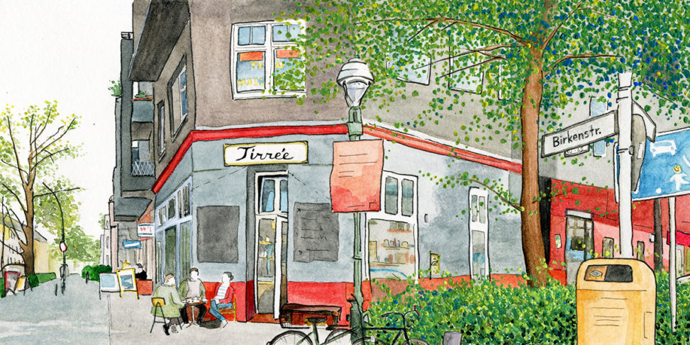 Illustration des Cafés Tirree