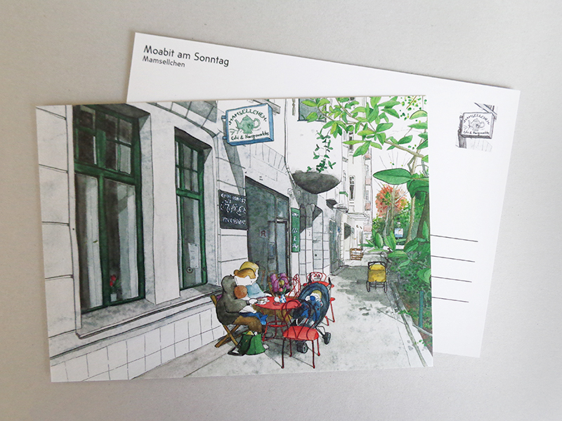 Postkarte des Cafés Mamsellchen
