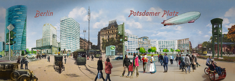 Illustration vom Potsdamer Platz, Alexander Kupsch und Sara Contini-Frank
